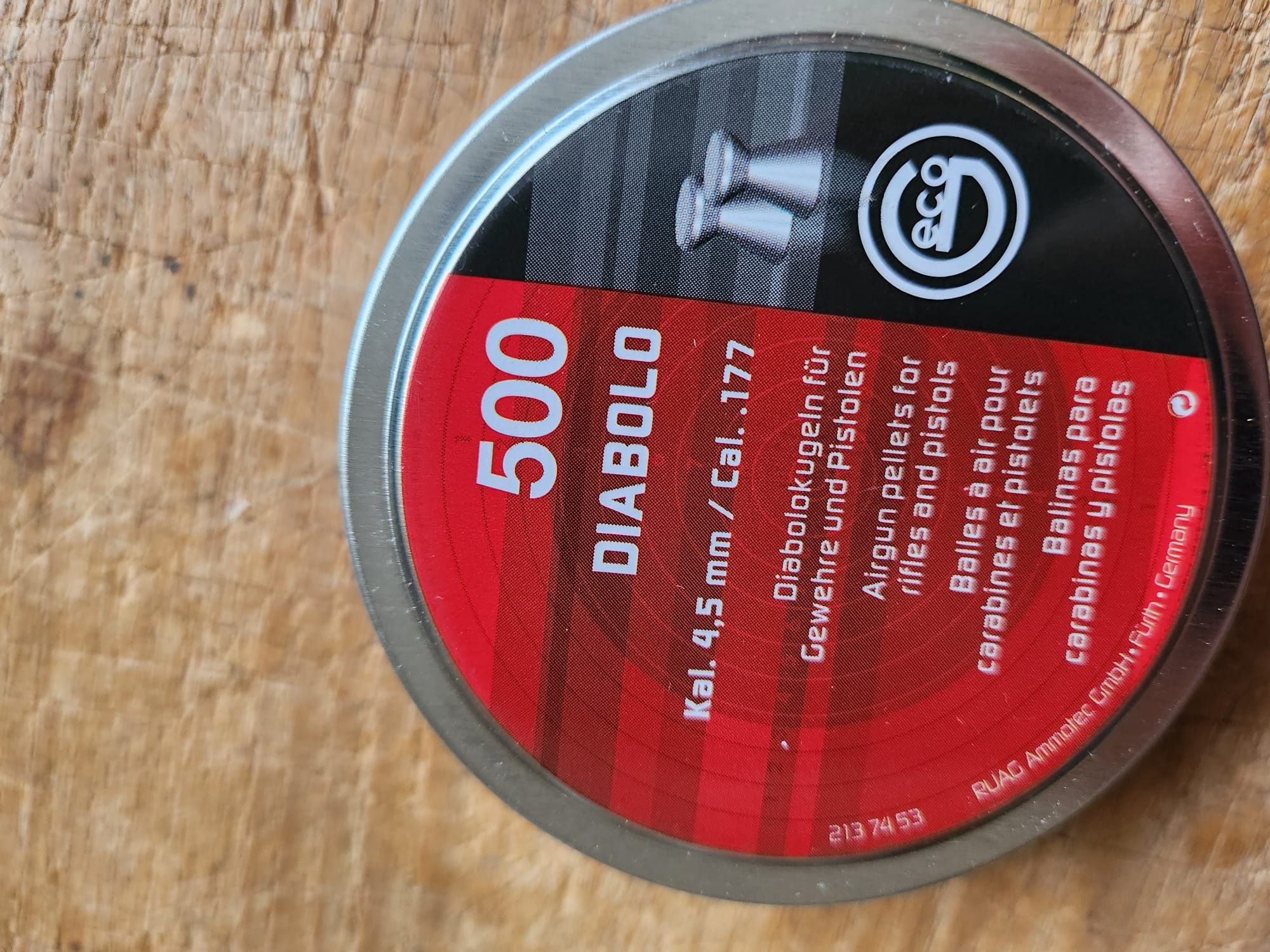 foto Diabolo Geco Glatt, kal. 4,5 mm, 500 ks